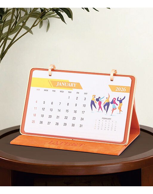 FCG Leathrite Table Calendar – Orange
