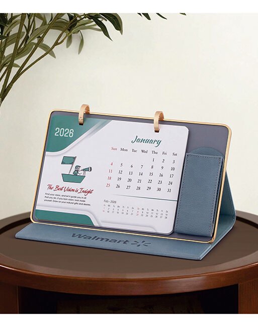 FCG Leathrite Table Calendar – Grey