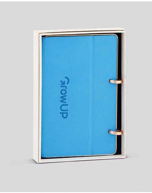 FCG Leathrite Table Calendar with Pen Holder – Blue