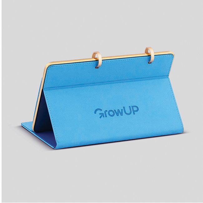 FCG Leathrite Table Calendar with Pen Holder – Blue - Image 2