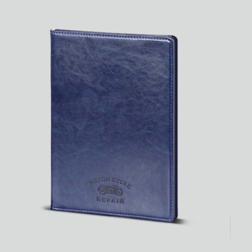 FCG A4 Suede Notebook with Metal Clasp – Royal Blue