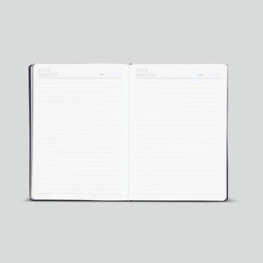 FCG A4 Suede Notebook with Metal Clasp – Royal Blue - Image 2