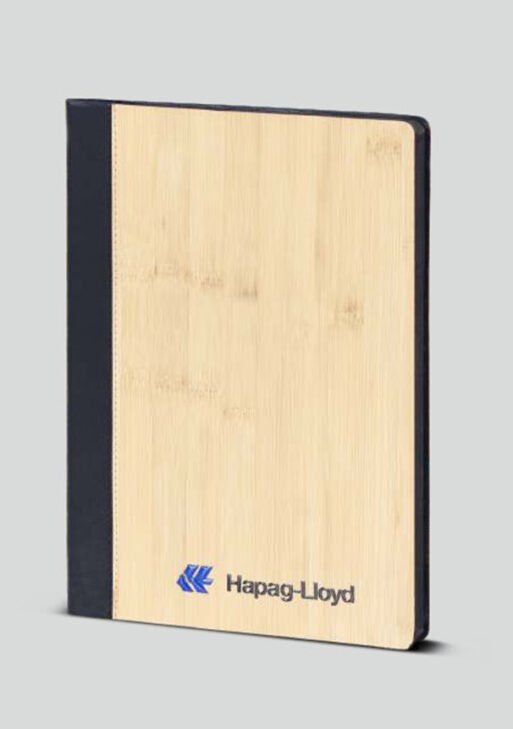 FCG A4 Bamboo Leatherite Notebook – Black Spine
