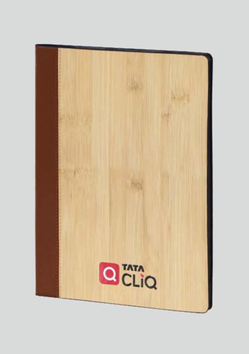 FCG A4 Bamboo Leatherite Notebook – Brown Spine