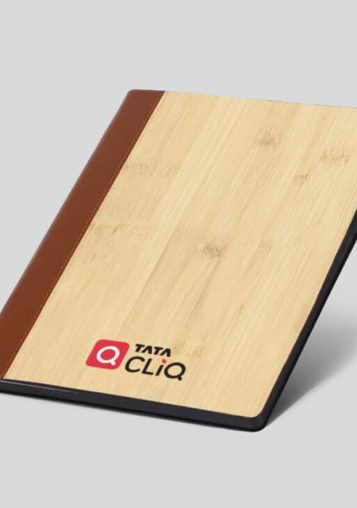 FCG A4 Bamboo Leatherite Notebook – Brown Spine