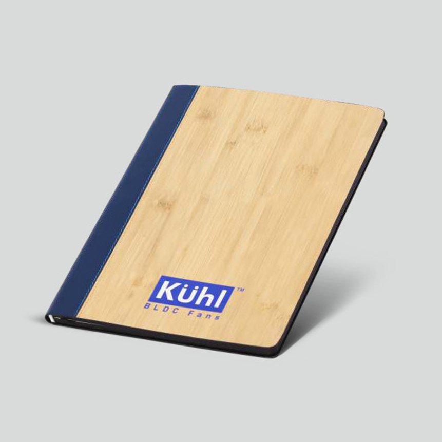 FCG A4 Bamboo Leatherite Notebook – Navy Spine - Image 1