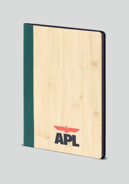 FCG A4 Bamboo Leatherite Notebook – Teal Spine