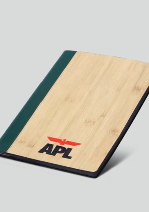 FCG A4 Bamboo Leatherite Notebook – Teal Spine