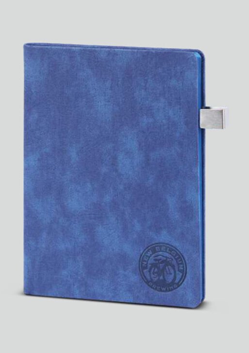 FCG A4 Fabric Notebook with Metal Strap Clasp – Cobalt Blue