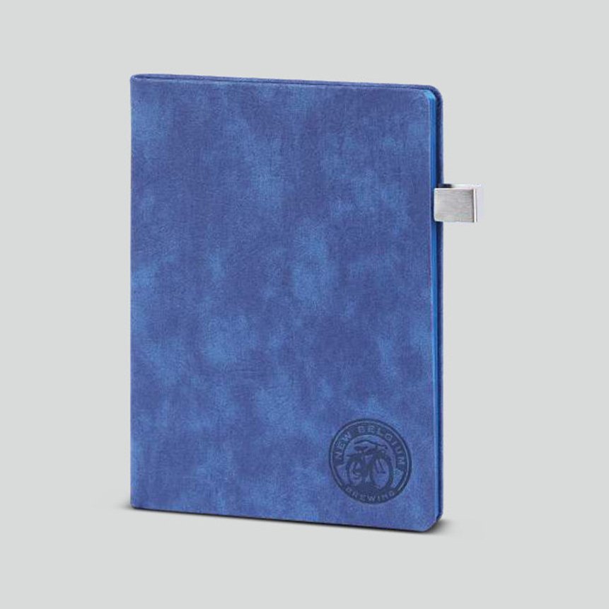 FCG A4 Fabric Notebook with Metal Strap Clasp – Cobalt Blue