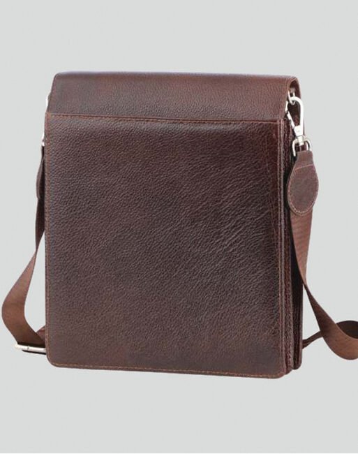 FCG Flap Sling Bag Leathrite Tan 10x8.5