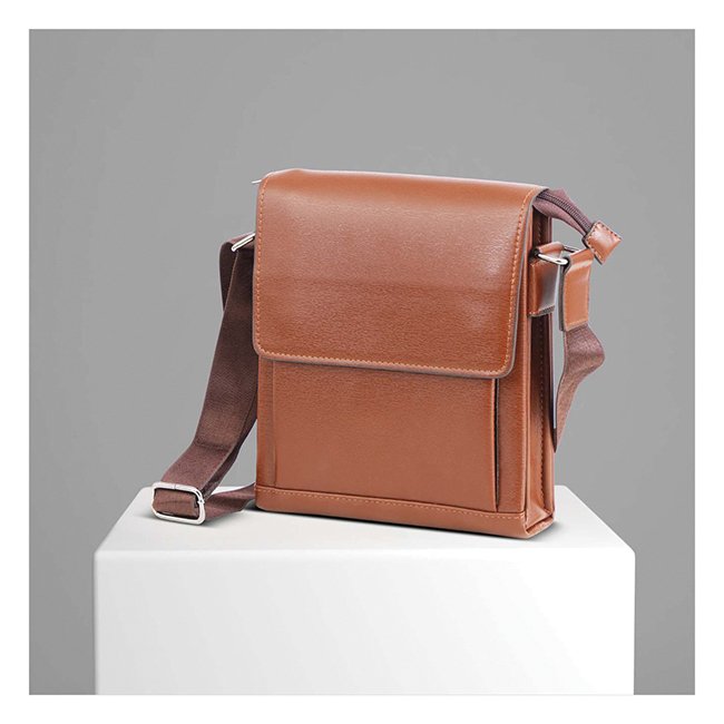 FCG Satchel Bag Leathrite Brown 8x11.5