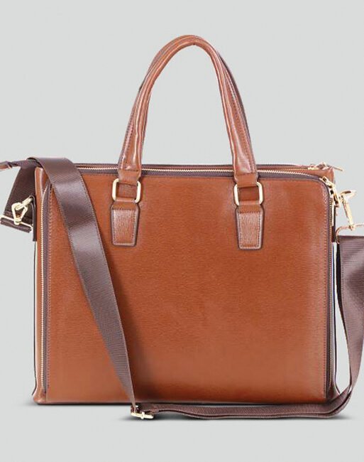 FCG Tote Briefcase Leathrite Brown 12x15