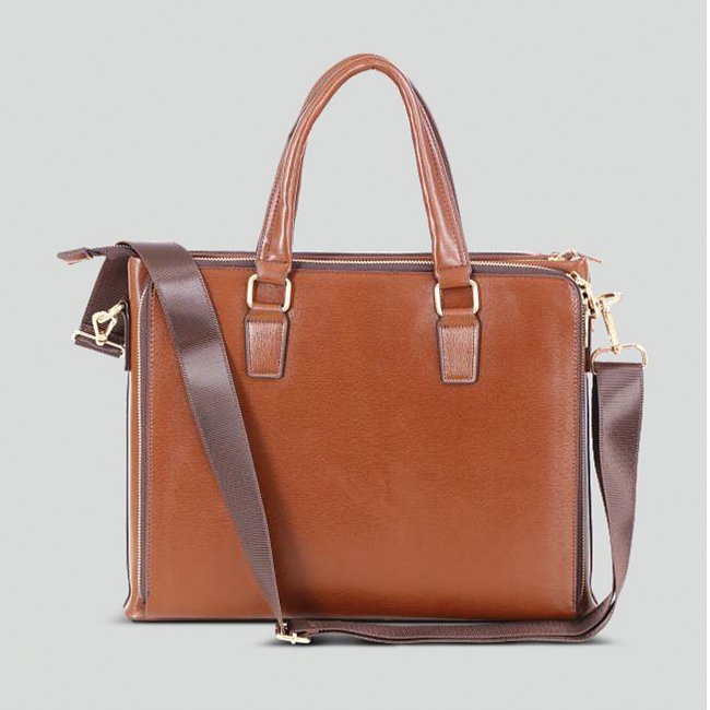 FCG Tote Briefcase Leathrite Brown 12x15