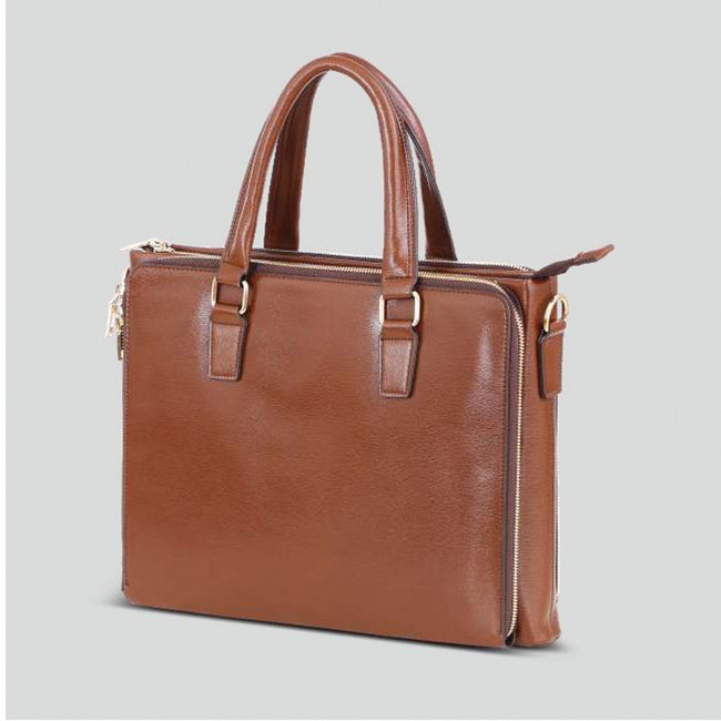 FCG Tote Briefcase Leathrite Brown 12x15 - Image 3